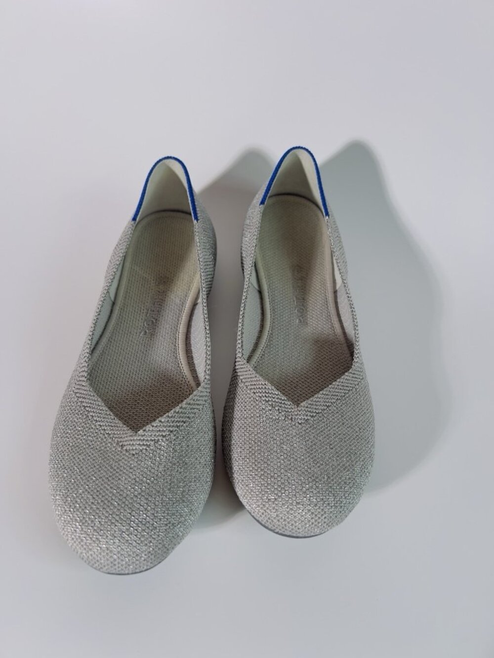 Rothy’s Women’s Gold Knit Flats Size 6.5 Comfort Shoes No Box